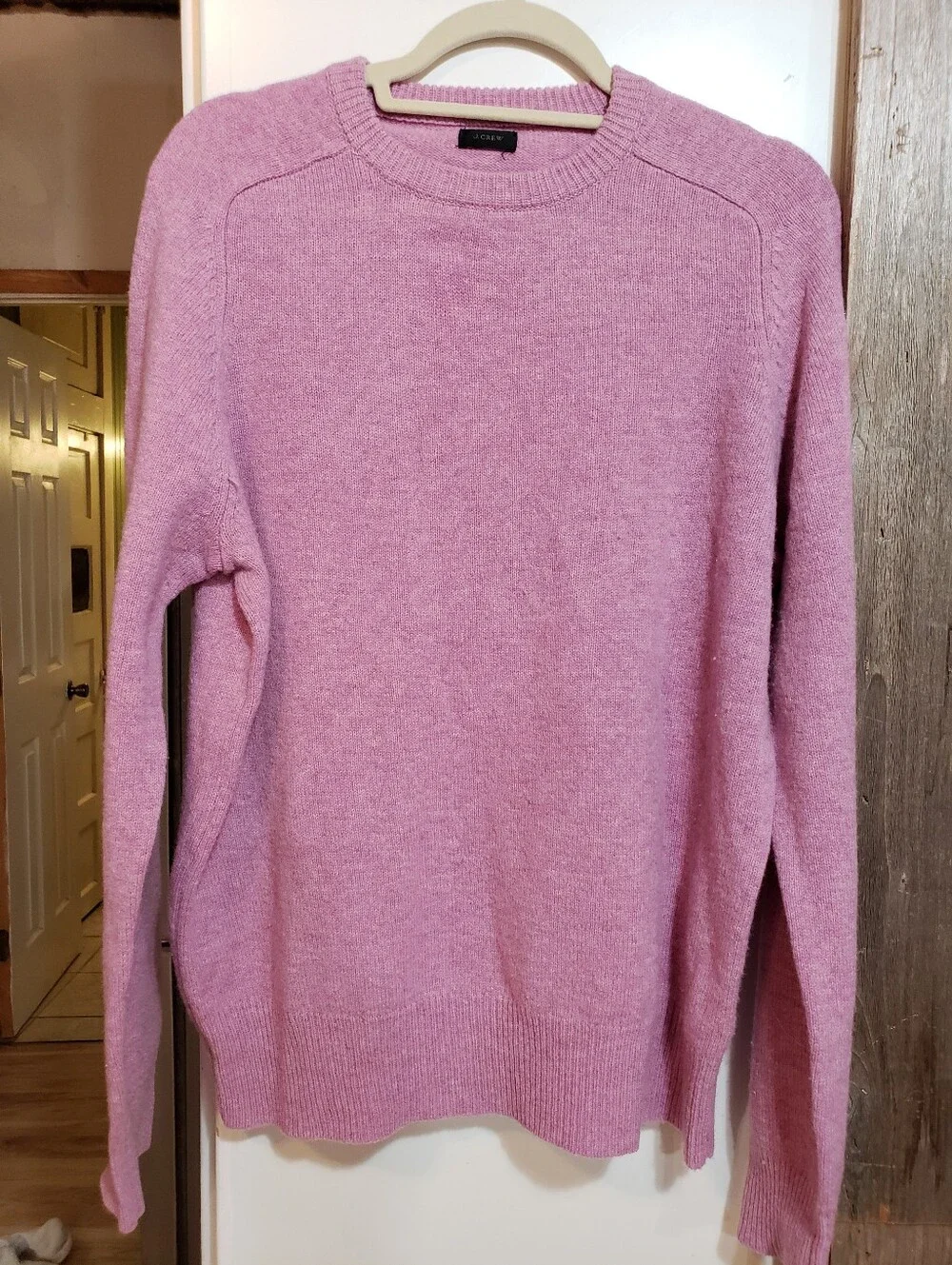J.crew XL 100%lambwool Sweater Lilac Pink/purple